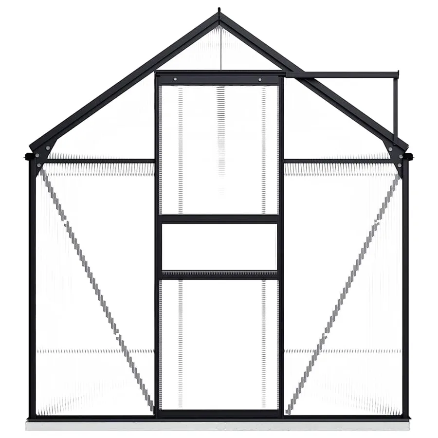 Serre avec cadre de base Anthracite Aluminium 7,03 m² - 2