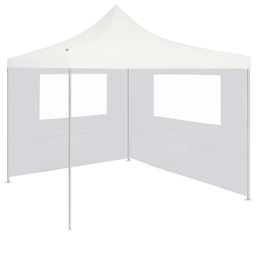 Paroi latérale de belvédère avec fenêtres 4x2 m Blanc - 2