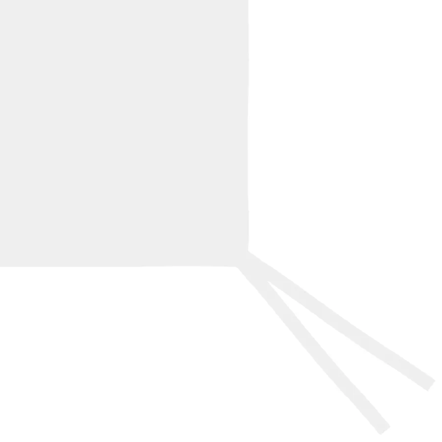 Paroi latérale de belvédère avec fenêtres 4x2 m Blanc - 3