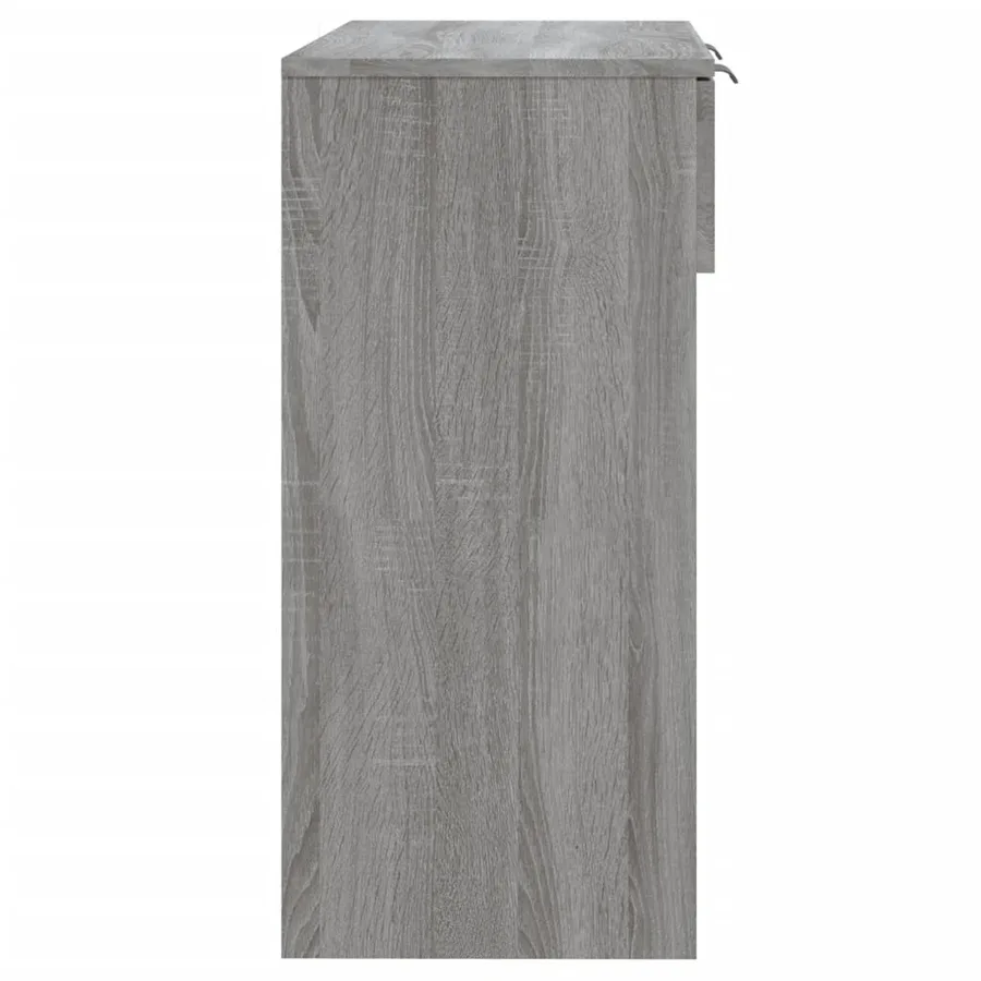 Table console Sonoma gris 90x36x75 cm Bois d'ingénierie - 7