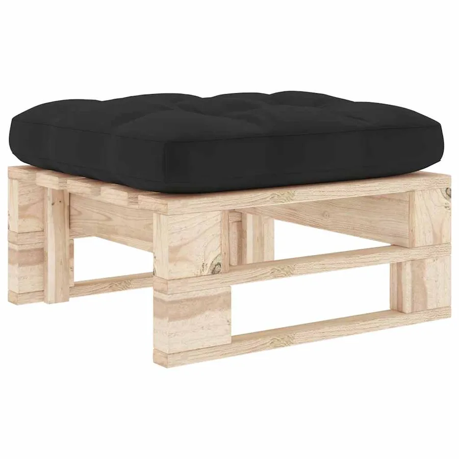 Pouf palette de jardin bois de pin imprégné - 2