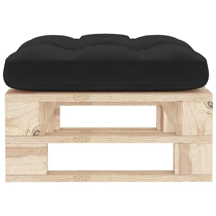 Pouf palette de jardin bois de pin imprégné - 3