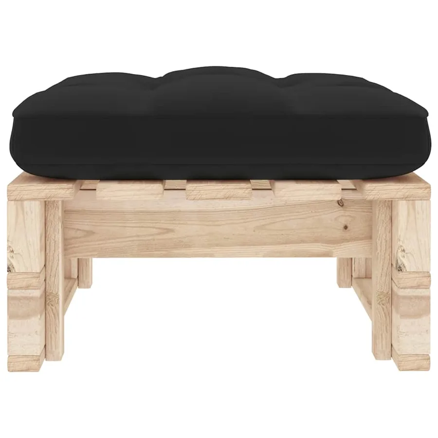 Pouf palette de jardin bois de pin imprégné - 4