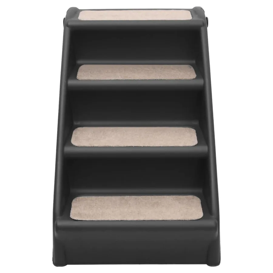 Escaliers pliables pour chiens Noir 62x40x49,5 cm - 3