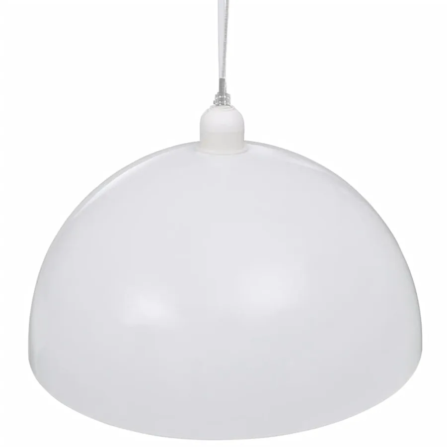Plafonnier 2 pcs Hauteur réglable Semi-sphérique Blanc - 6