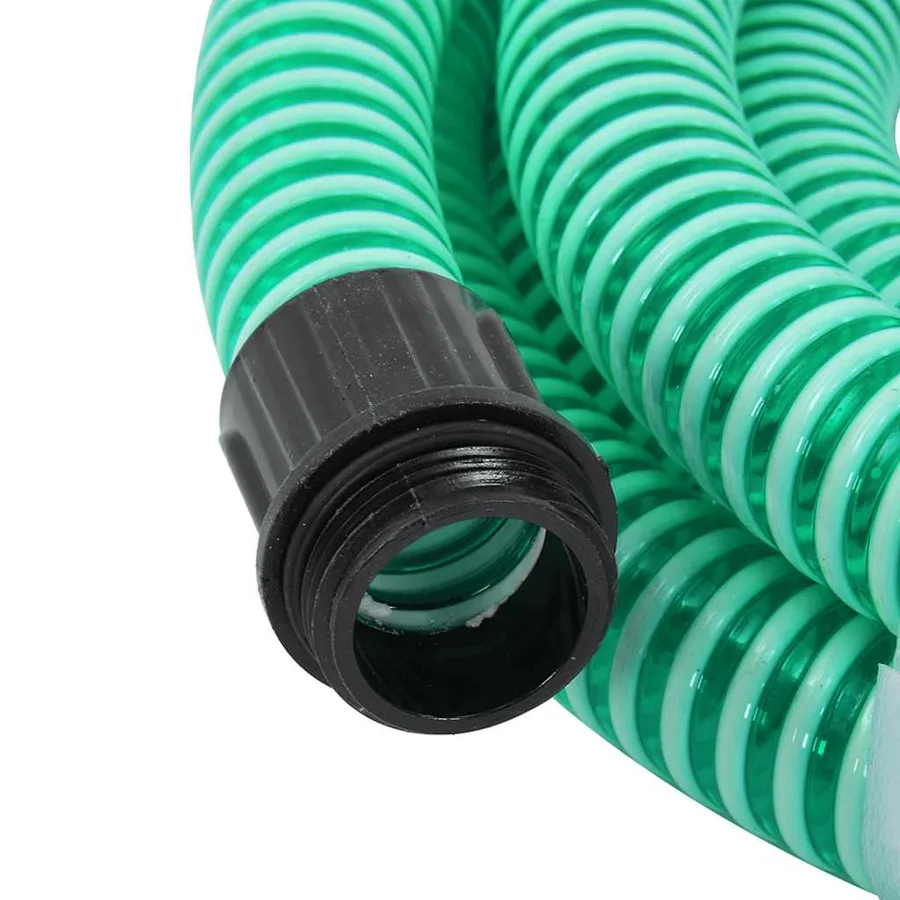 Tuyau d'aspiration avec raccords en laiton vert 1,1" 20 m PVC - 3