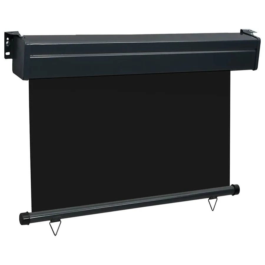 Auvent latéral de balcon 105x250 cm noir - 3