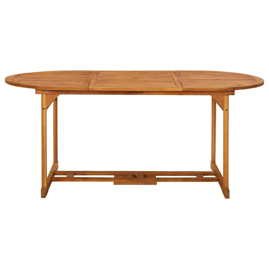 Ensemble à manger de jardin 9 pcs bois massif d'acacia - 7