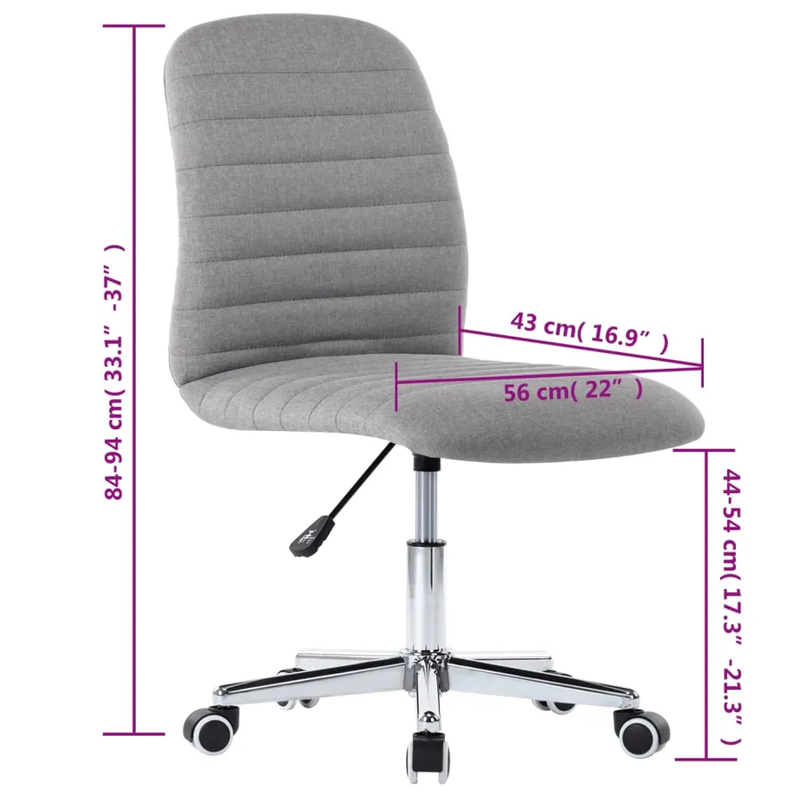 Chaises à manger lot de 6 gris clair tissu - 10