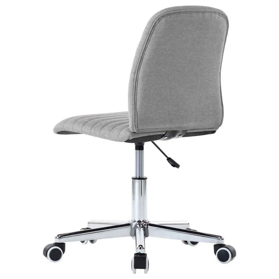 Chaises à manger lot de 6 gris clair tissu - 7