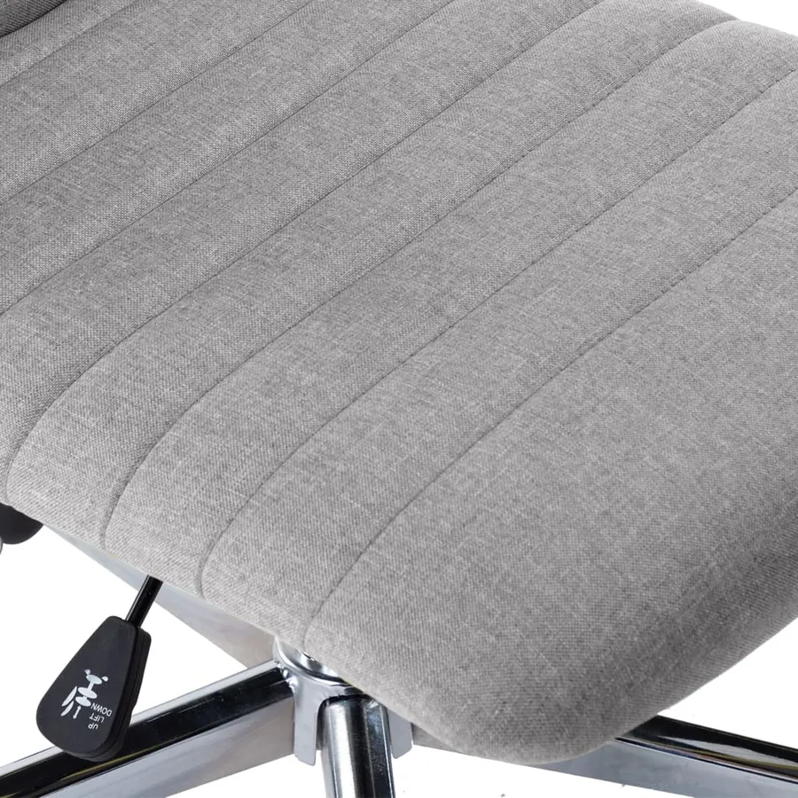 Chaises à manger lot de 6 gris clair tissu - 8