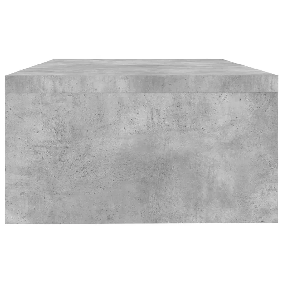 Support de moniteur Gris béton 42x24x13 cm Bois d'ingénierie - 5
