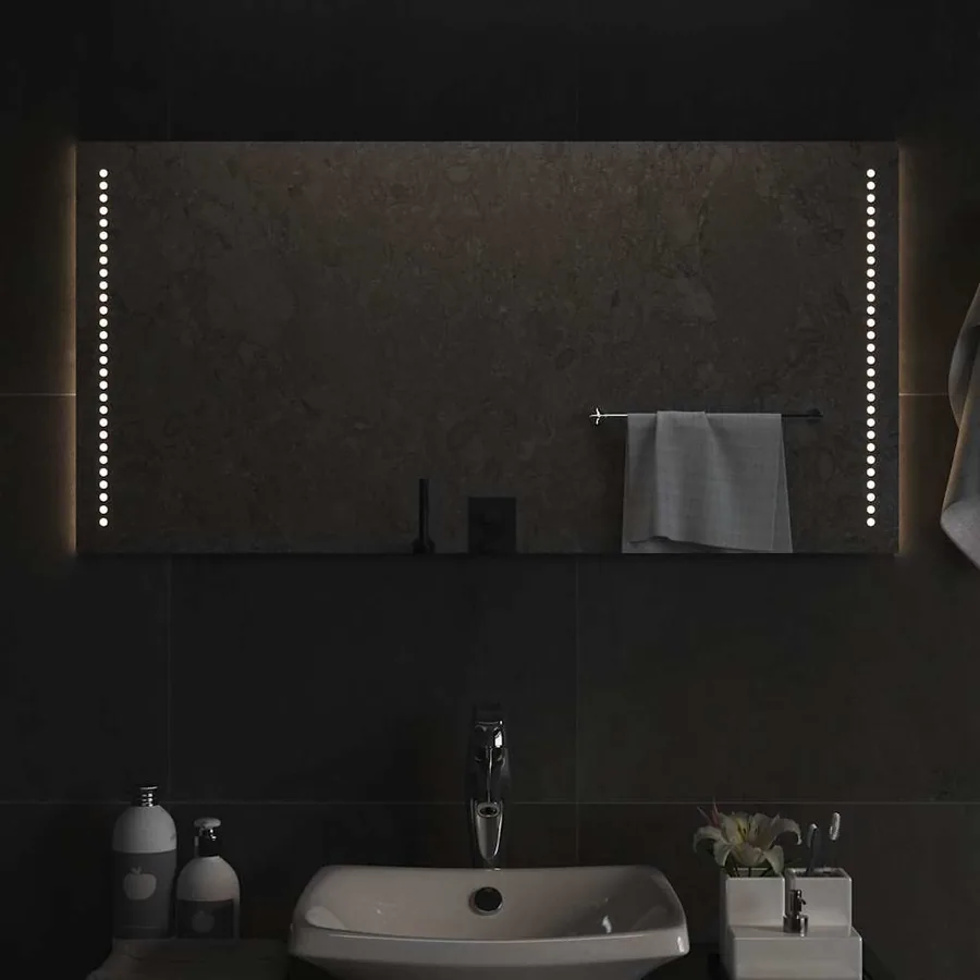 Miroir de salle de bain à LED 100x50 cm
