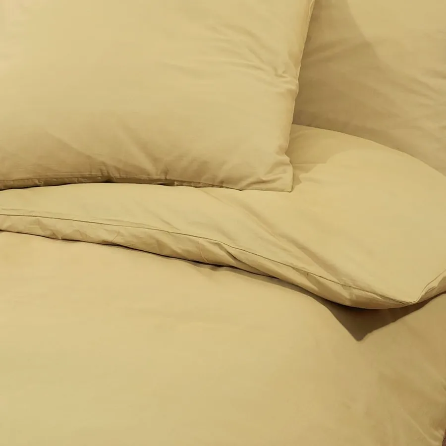 Ensemble de housse de couette Taupe 200x200 cm Microfibre - 7