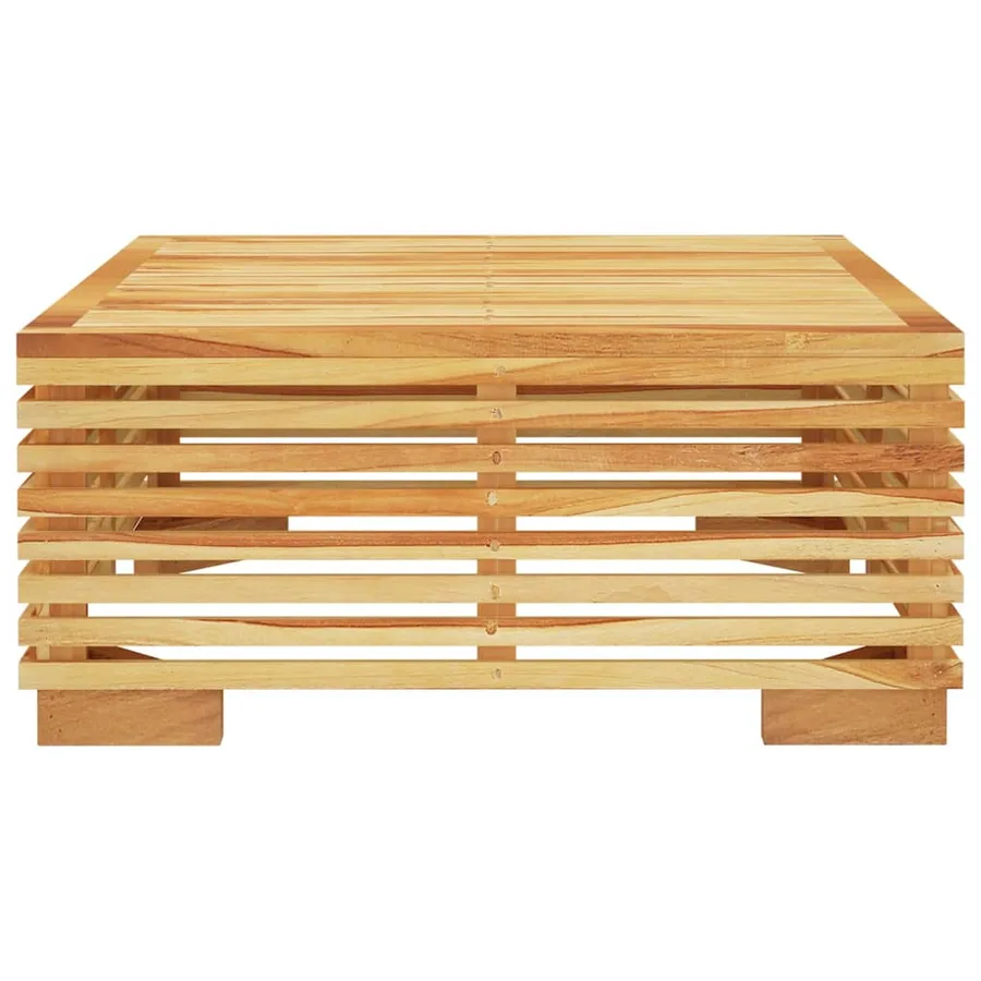 Table basse de jardin 69,5x69,5x31 cm Bois massif de teck - 3