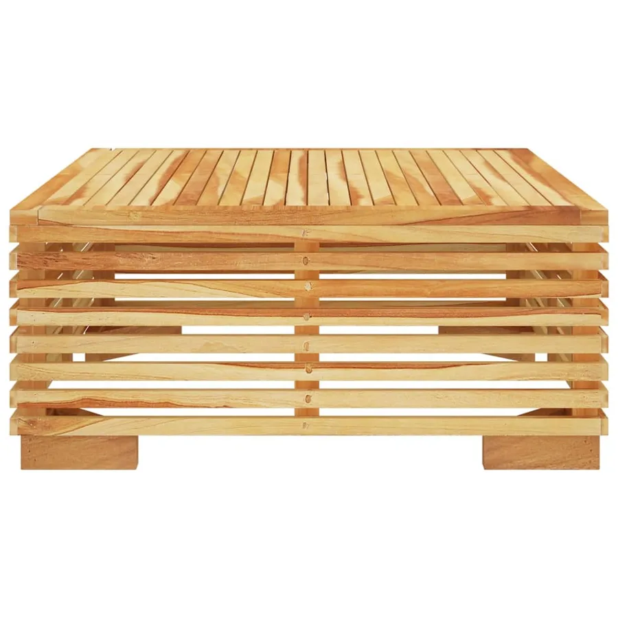 Table basse de jardin 69,5x69,5x31 cm Bois massif de teck - 4