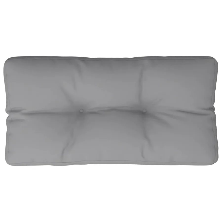 Coussin de palette gris 70x40x12 cm tissu - 2
