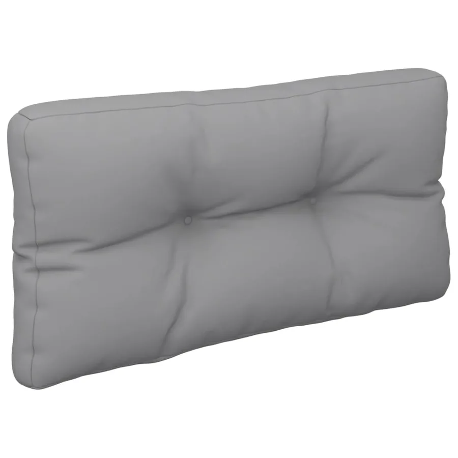 Coussin de palette gris 70x40x12 cm tissu - 4