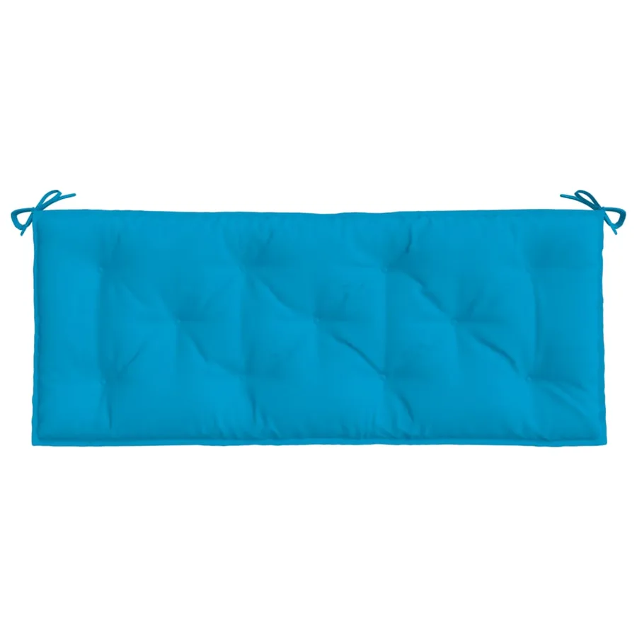 Coussins de banc de jardin lot de 2 bleu clair tissu Oxford - 5