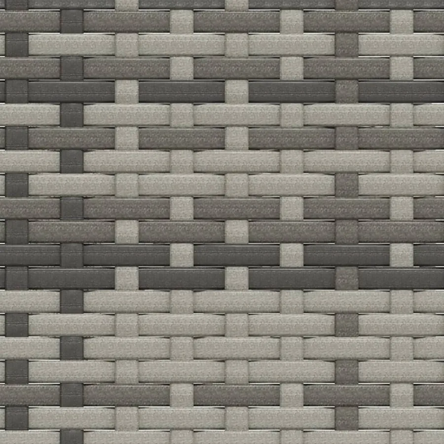 Salon de jardin 2 pcs avec coussins Gris Résine tressée - 10