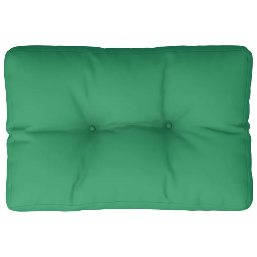 Coussin de palette vert 50x40x12 cm tissu - 2