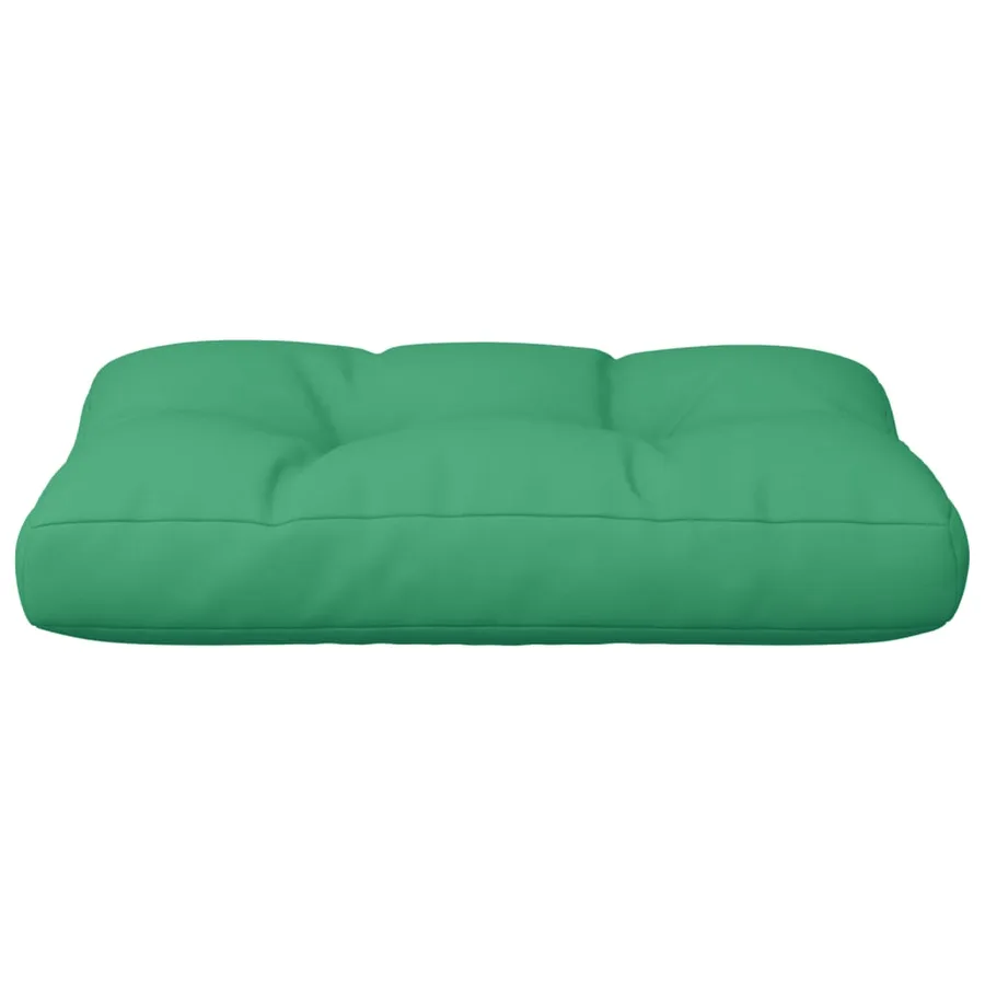 Coussin de palette vert 50x40x12 cm tissu - 5