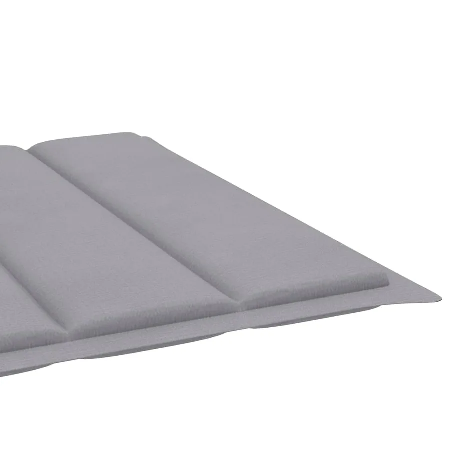 Chaise longue de jardin avec coussin Bois d'acacia solide - 4