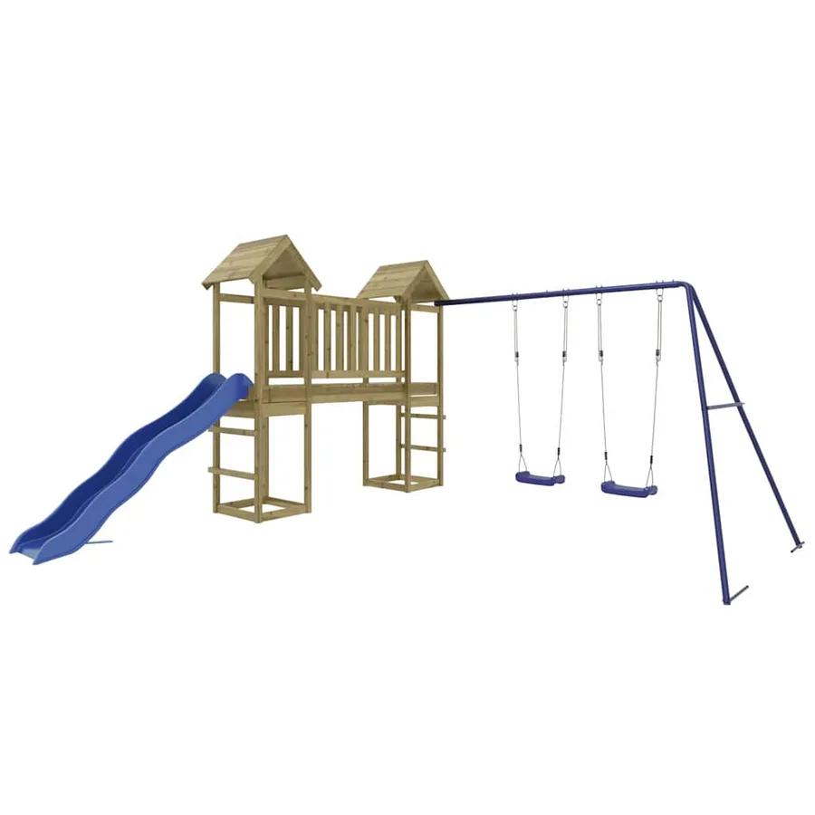 Aire de jeux d'extérieur bois de pin imprégné - 2
