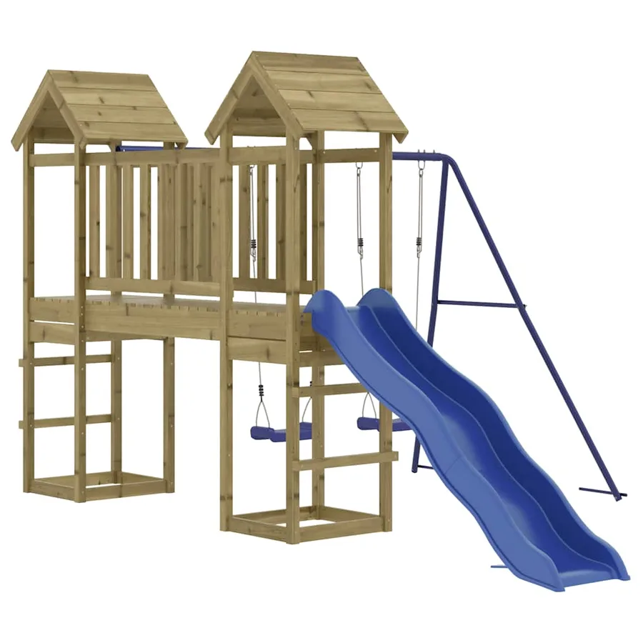Aire de jeux d'extérieur bois de pin imprégné - 3