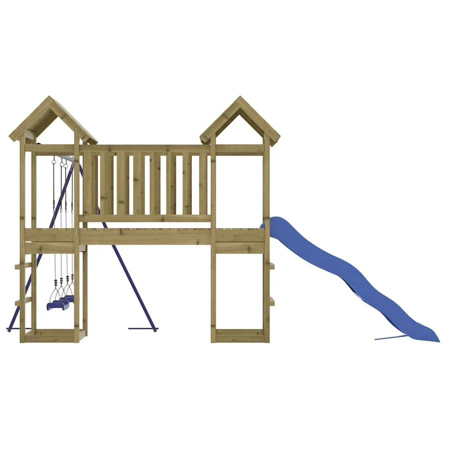 Aire de jeux d'extérieur bois de pin imprégné - 5