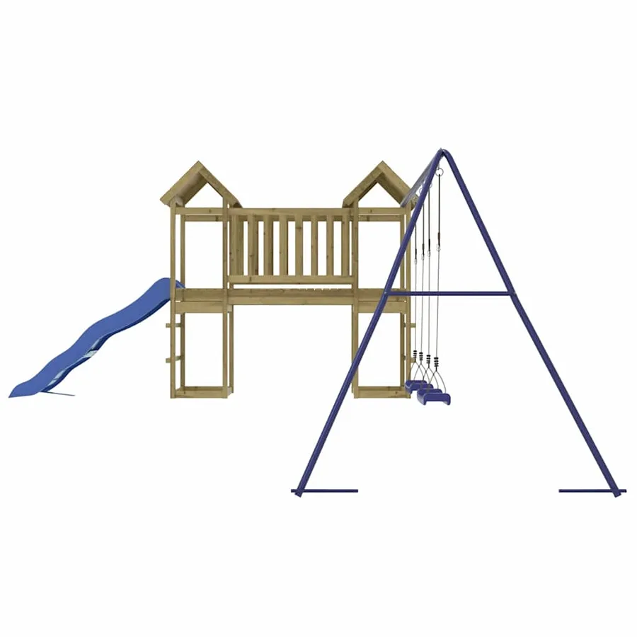 Aire de jeux d'extérieur bois de pin imprégné - 6
