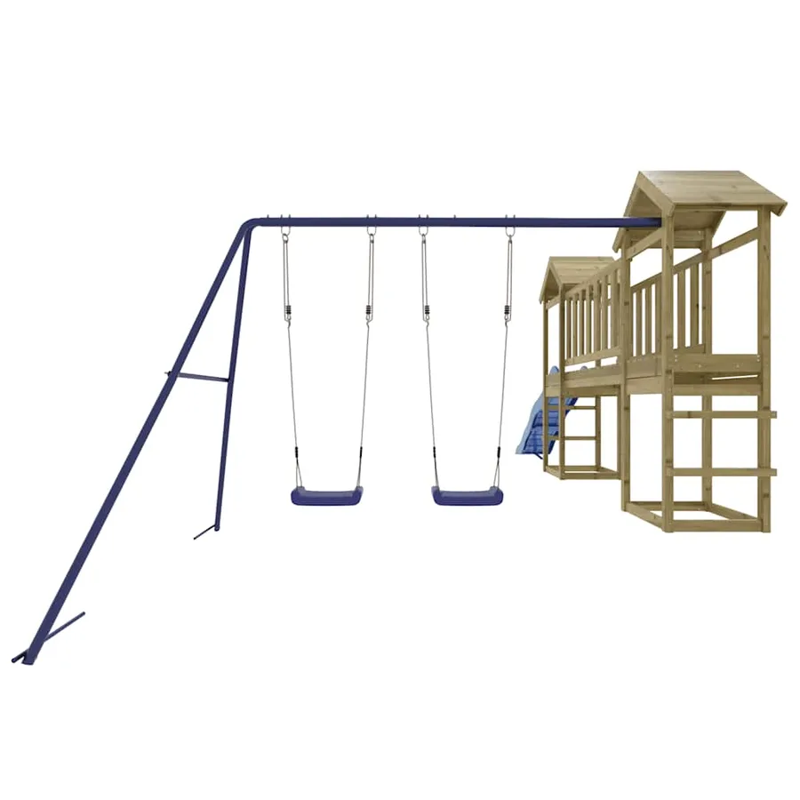 Aire de jeux d'extérieur bois de pin imprégné - 7