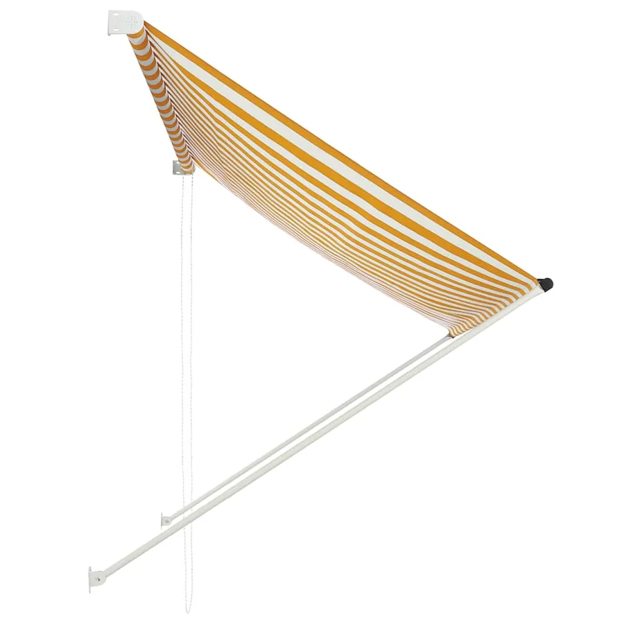 Auvent rétractable 200x150 cm Jaune et blanc - 3