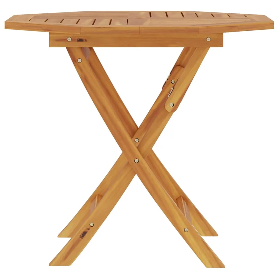 Table pliable de jardin 85x85x76 cm Bois de teck solide - 4