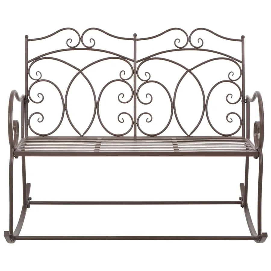 Banc de jardin 104 cm Fer Marron antique - 2