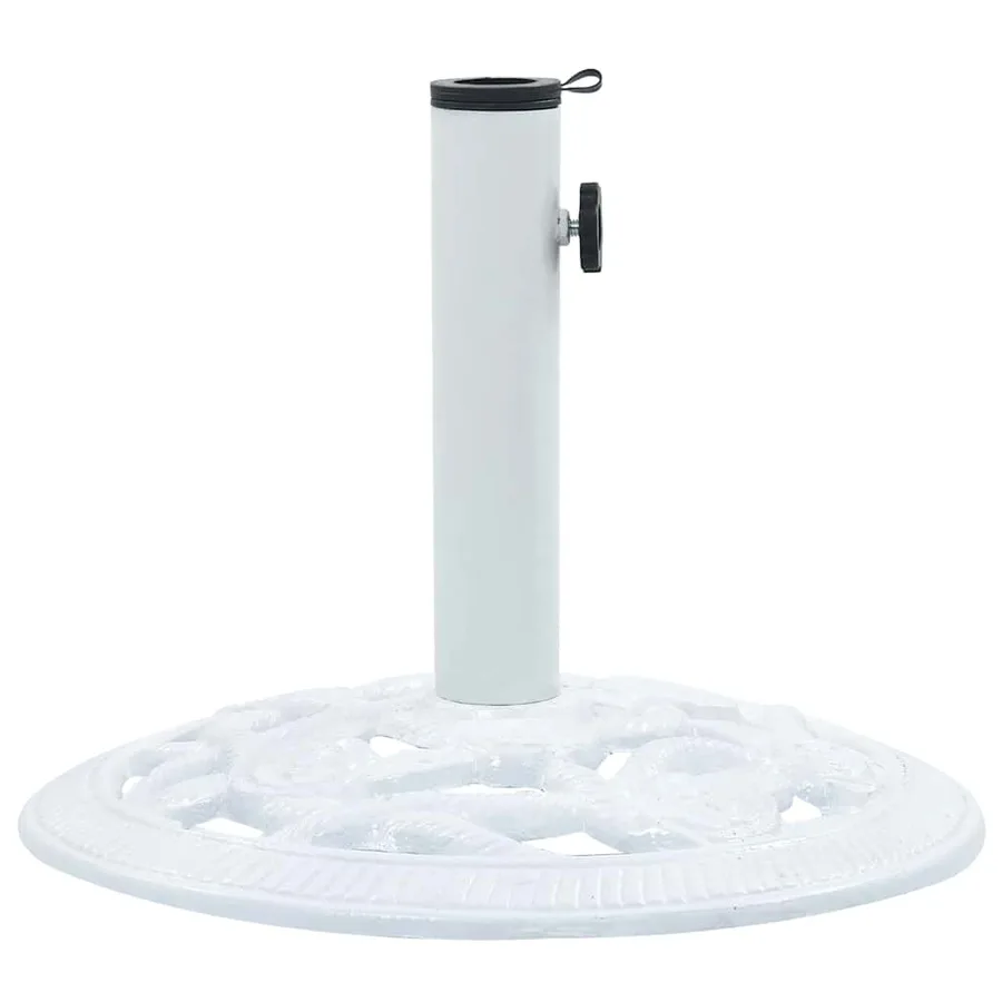 Socle de parasol Blanc 9 kg 40 cm Fonte - 2
