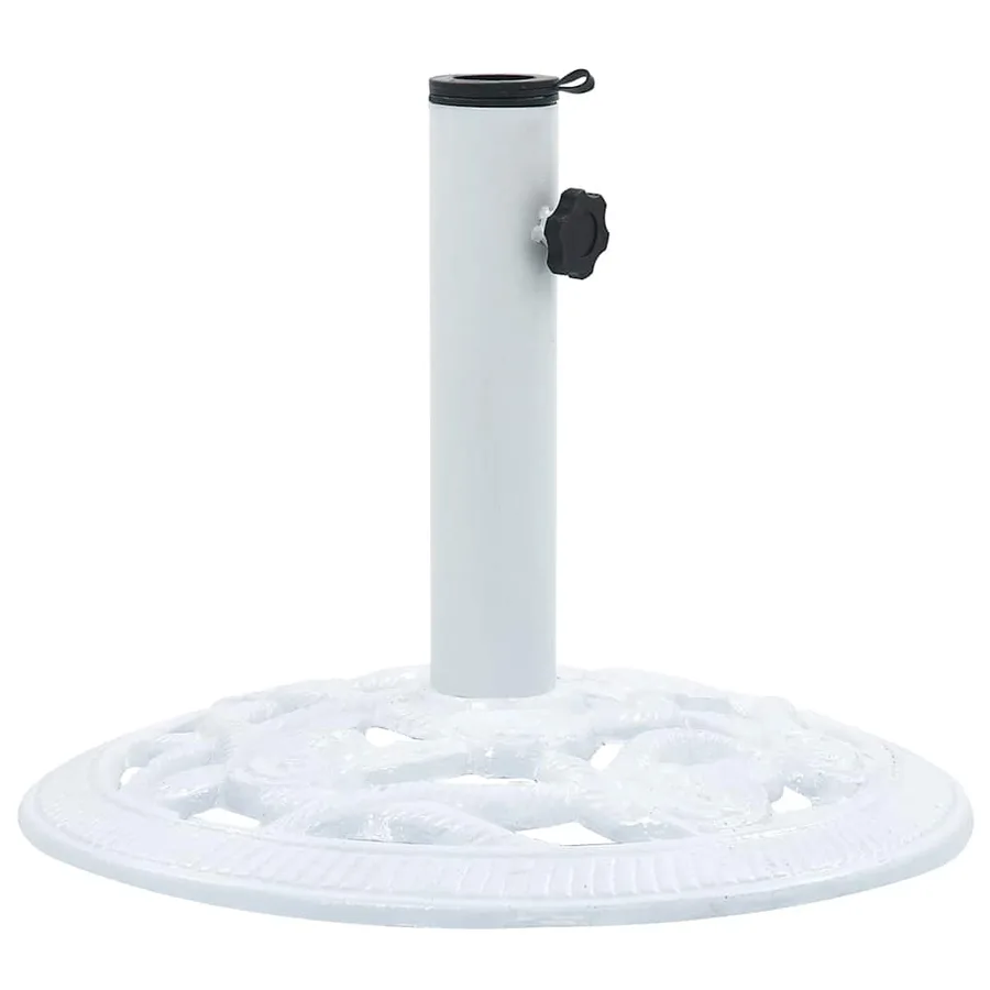 Socle de parasol Blanc 9 kg 40 cm Fonte - 4