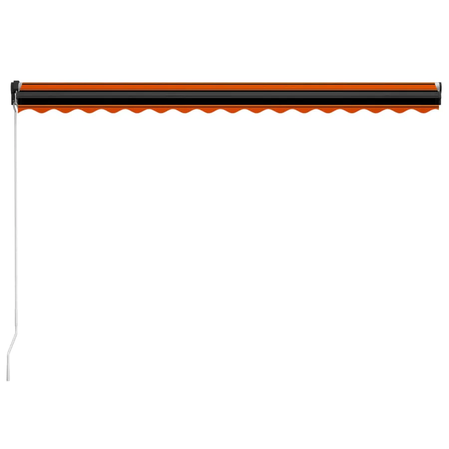 Auvent manuel rétractable 450x300 cm Orange et marron - 4