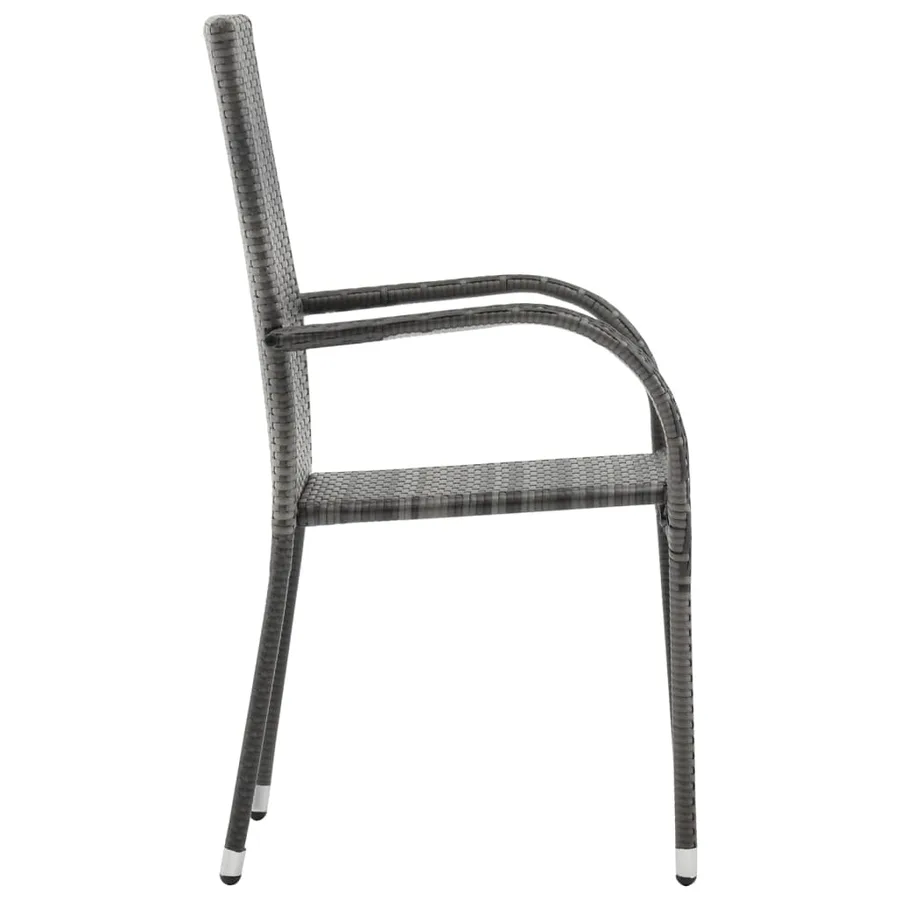 Ensemble à manger de jardin 7 pcs Gris - 8