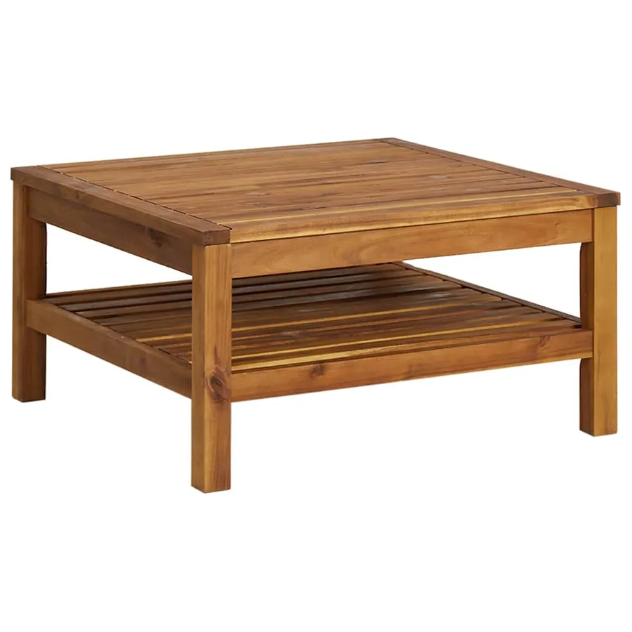 Table basse 65x65x35 cm Bois d'acacia solide - 2
