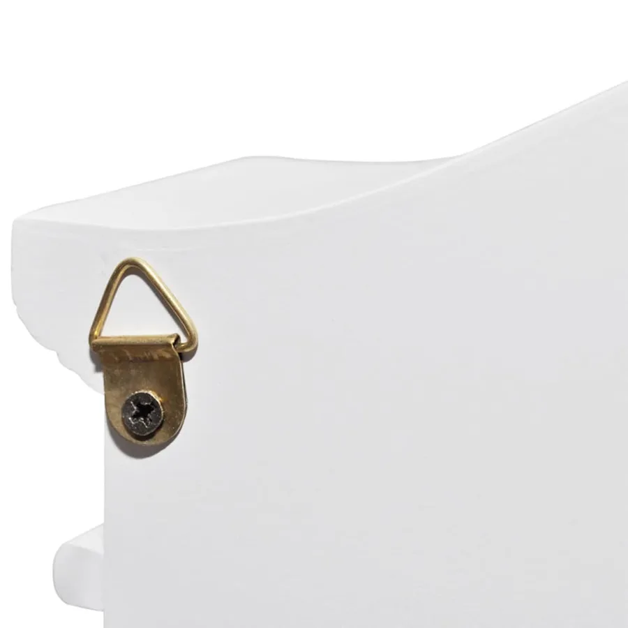 Armoire à clés avec cadre photo Blanc - 7