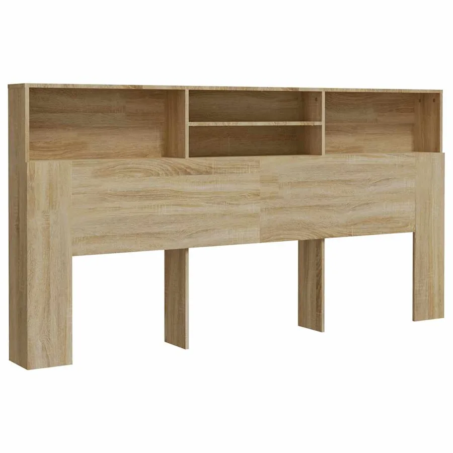 Armoire de tête de lit chêne sonoma 200x19x103,5 cm - 2