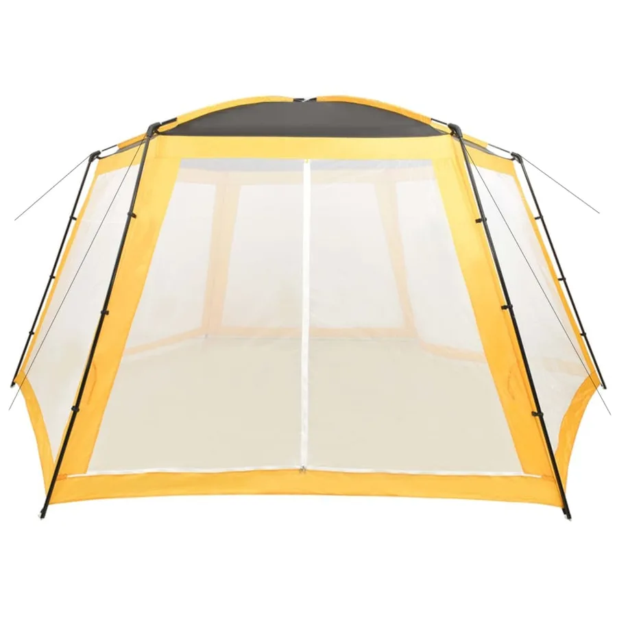 Tente de piscine Tissu 660x580x250 cm Jaune - 2