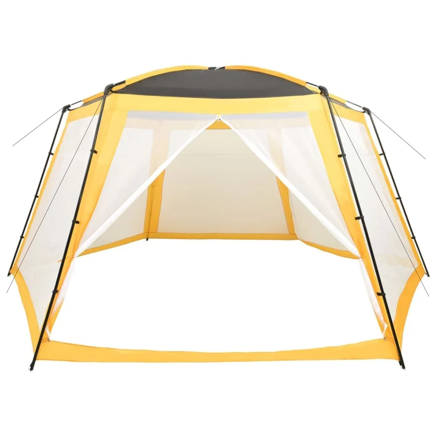 Tente de piscine Tissu 660x580x250 cm Jaune - 3