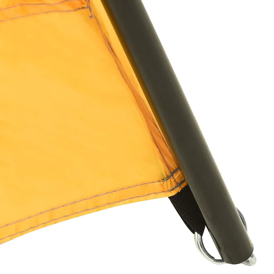 Tente de piscine Tissu 660x580x250 cm Jaune - 4