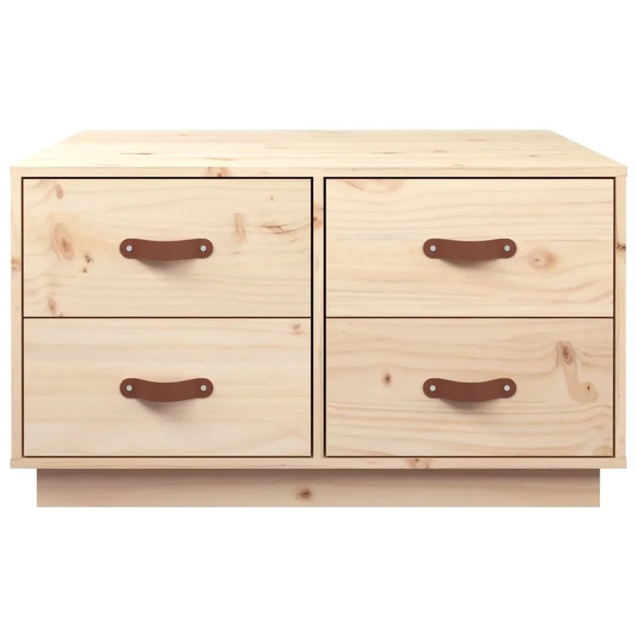Table basse 80x80x45 cm Bois massif de pin - 6
