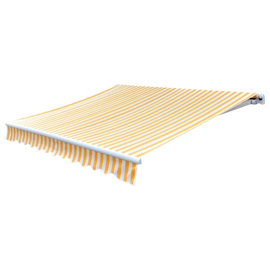 Tissu de remplacement pour auvent orange et blanc 3,5x2,5 m polyester - 2
