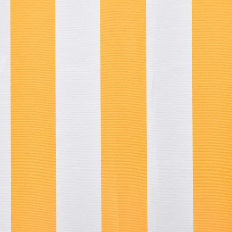 Tissu de remplacement pour auvent orange et blanc 3,5x2,5 m polyester - 3