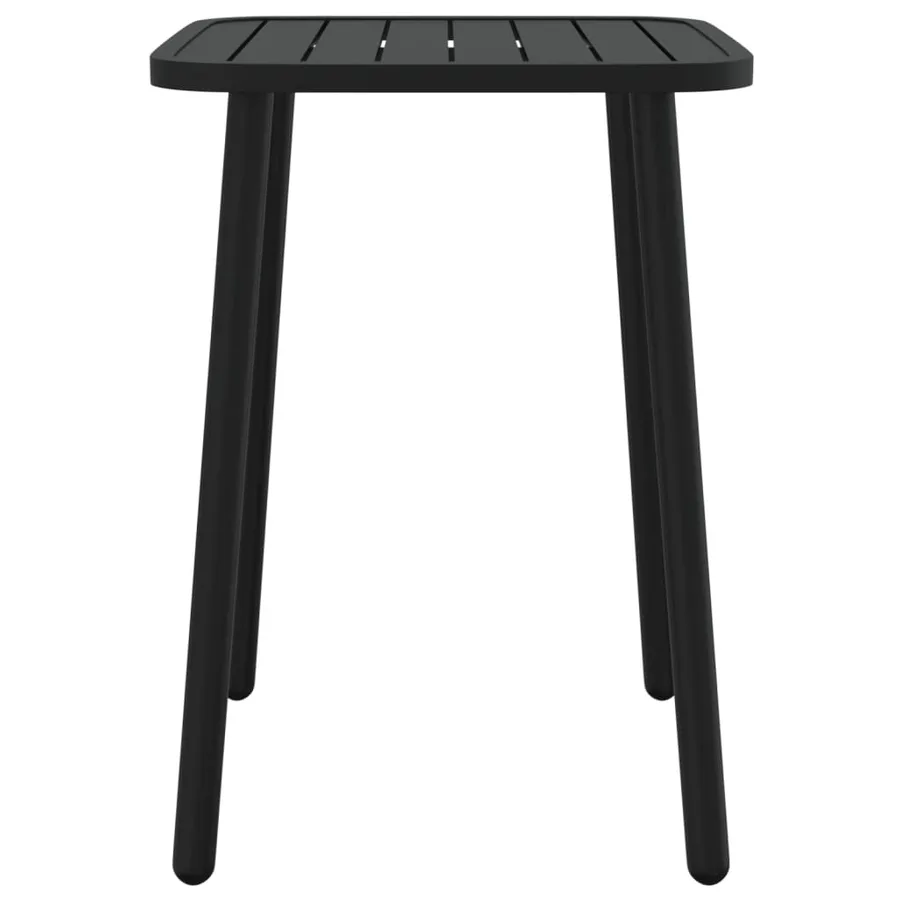 Ensemble à manger de jardin 5 pcs anthracite acier - 8