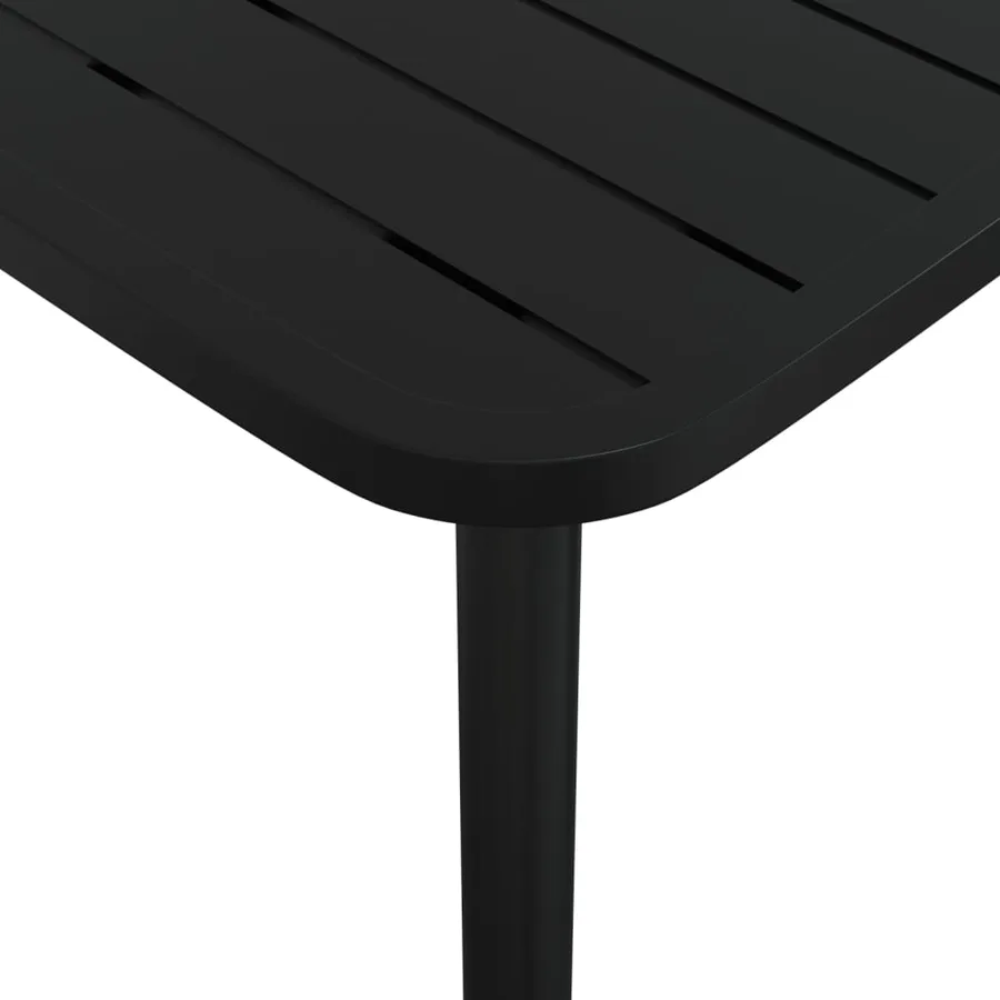 Ensemble à manger de jardin 5 pcs anthracite acier - 9